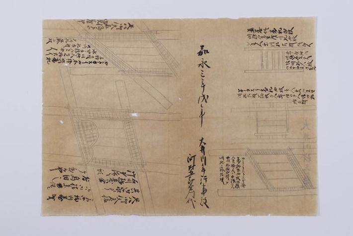 連台の図面（嘉永三年 戌年）