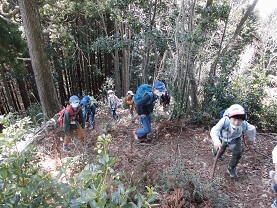 菩提山登り