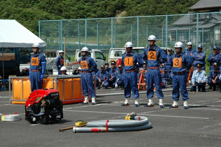 小型ポンプ操法の部　写真