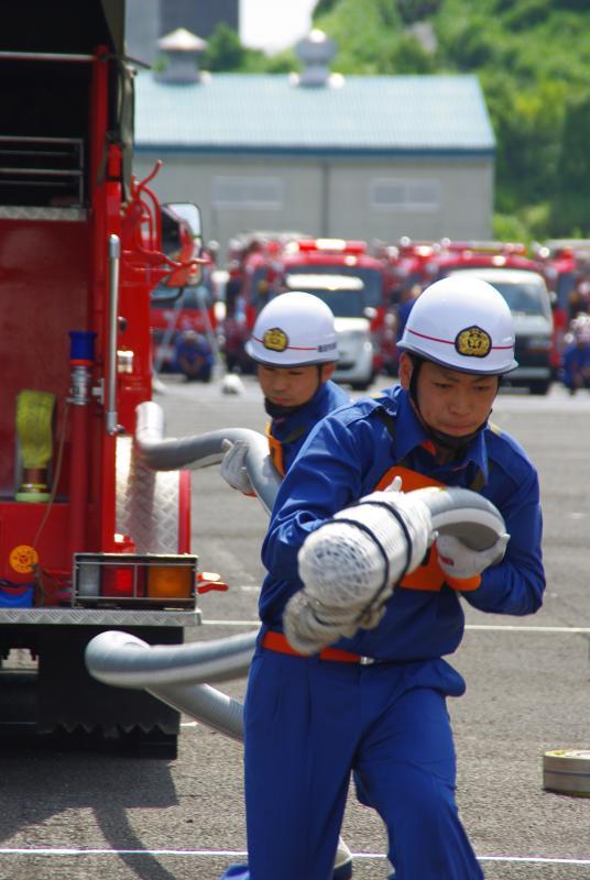 ポンプ車操法の部　写真