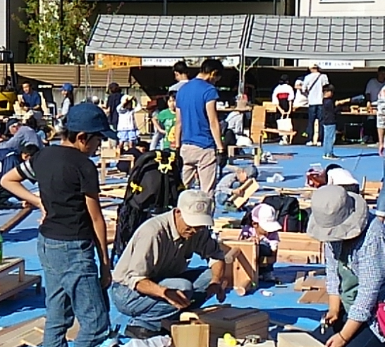産業まつり木工