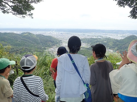 頂上付近からの景色