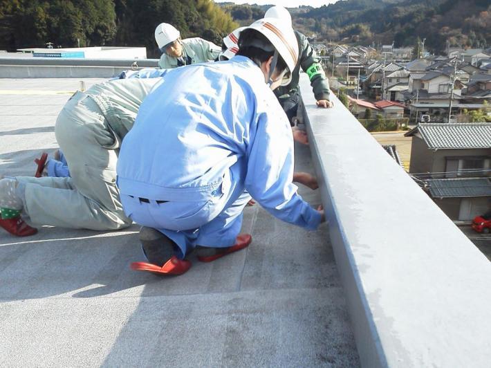 20161226島工生点検隊_屋上点検