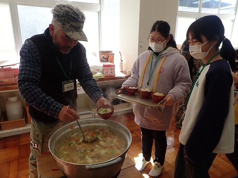イノシシ汁できあがり