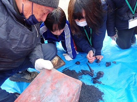 飾り炭公開
