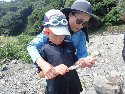 やまめの調理