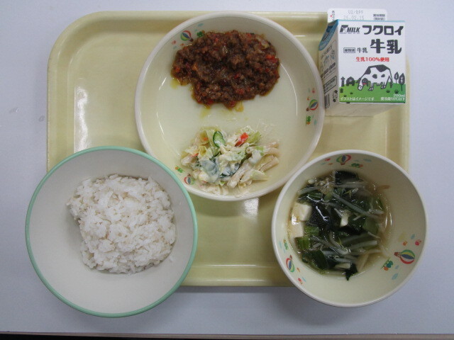 中部学校給食センターB献立