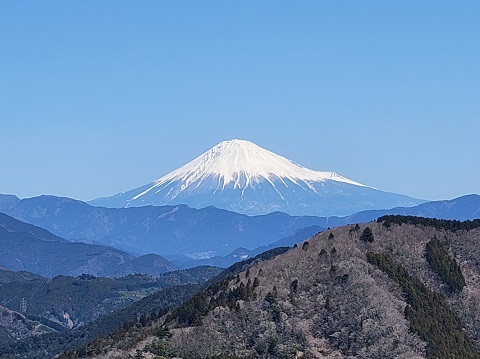 山頂からの富士山