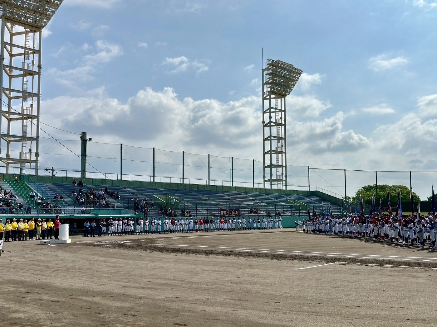 島田ライオンズクラブ旗争奪学童野球大会開会式